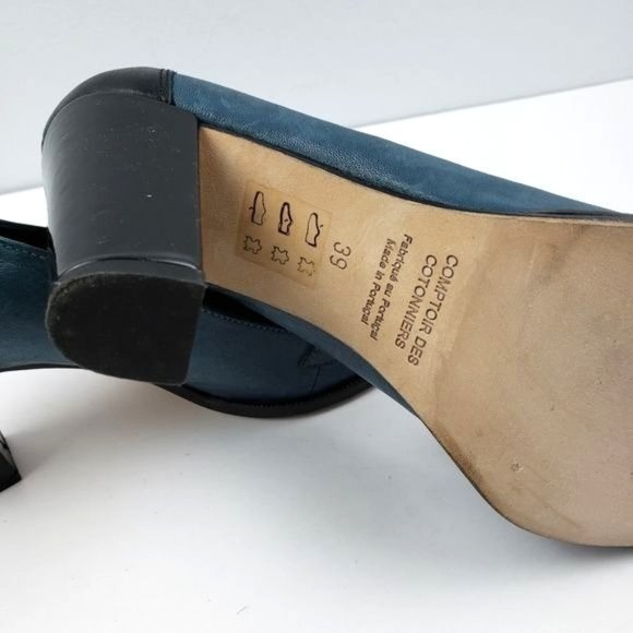 Comptoir Des Cotonniers teal shoes with tassel - Picture 8 of 8